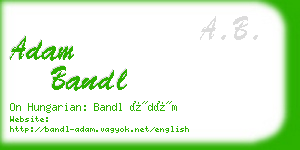 adam bandl business card